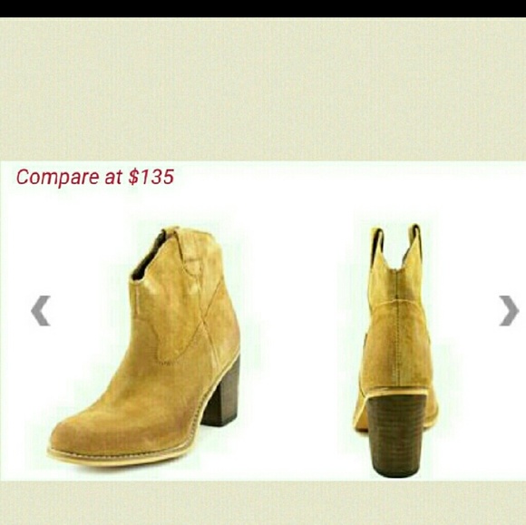 🍁🍂FALL MUST HAVE 🍁🍂Tan Suede Booties. Sz.10M - Picture 6 of 6